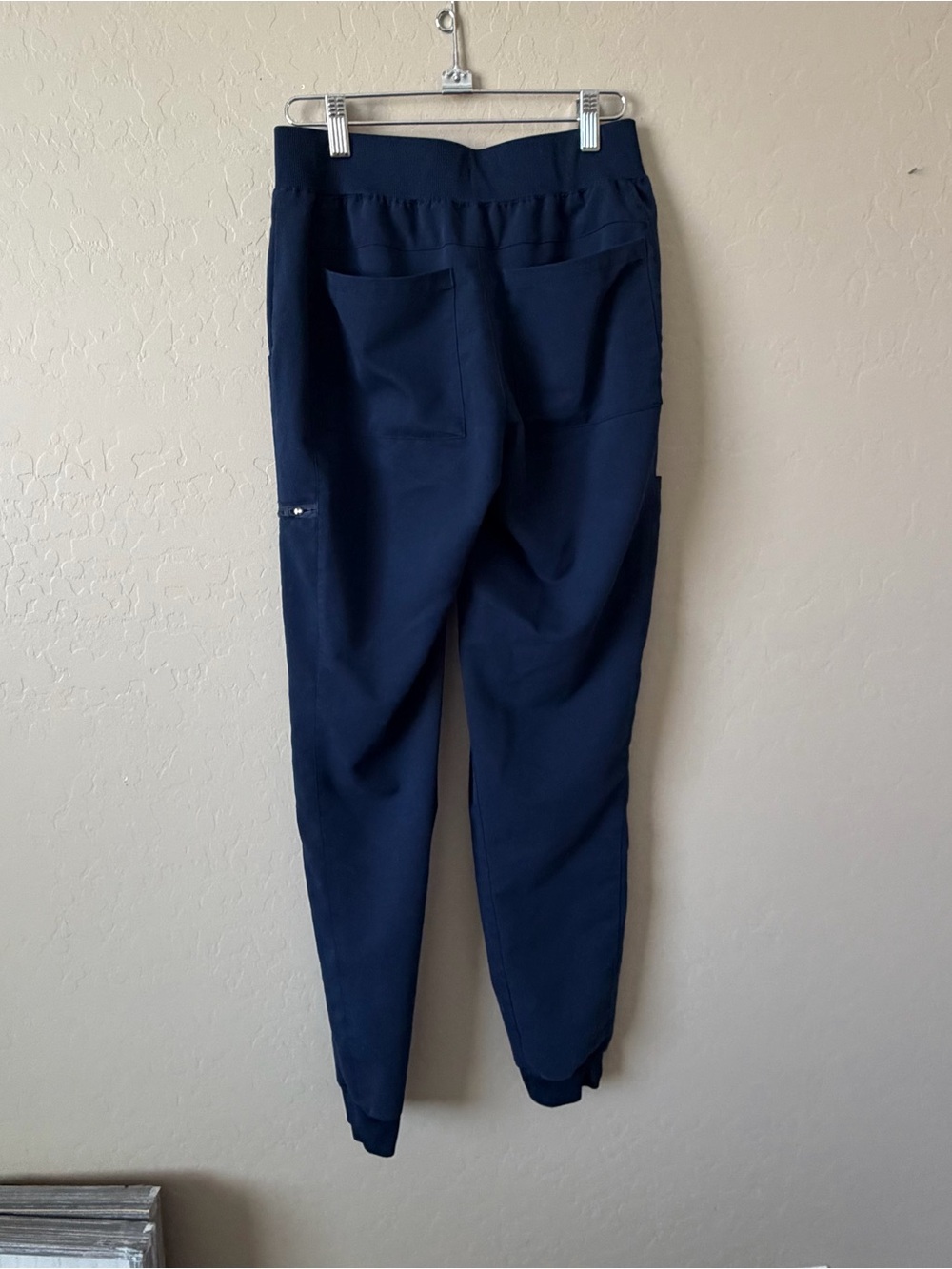 Tall Women's Navy Jogger Scrub Pants - Picture 3 of 3